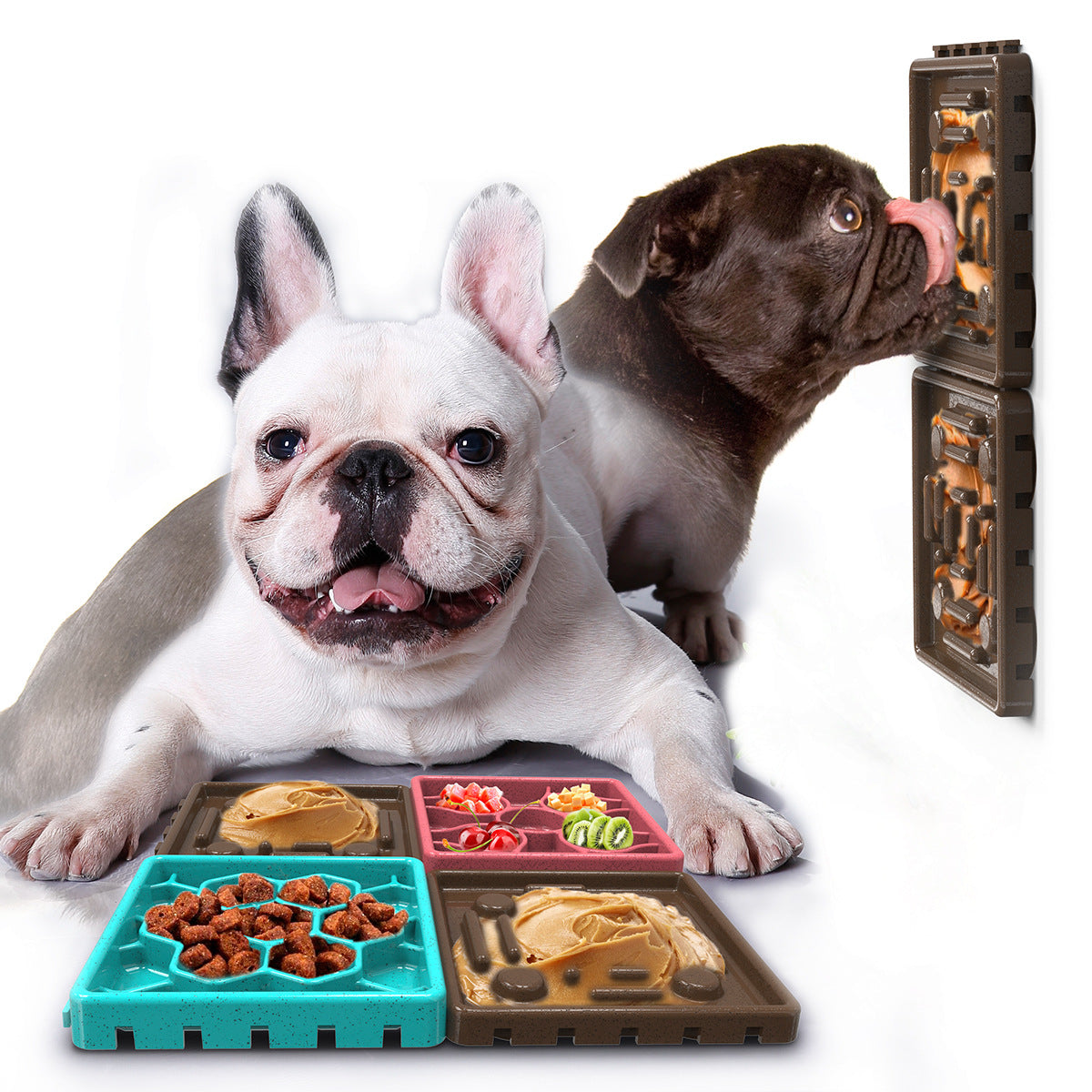 Peanut Lick Pad slow feeder — suction base detail