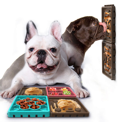 Peanut Lick Pad slow feeder — suction base detail