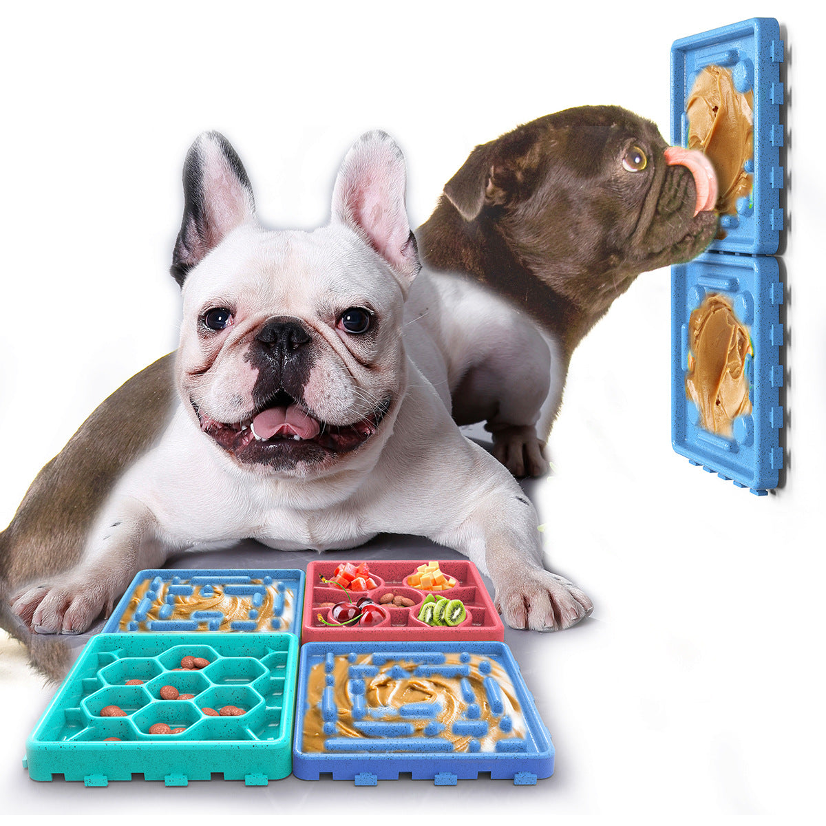 Peanut Lick Pad slow feeder — close-up detail