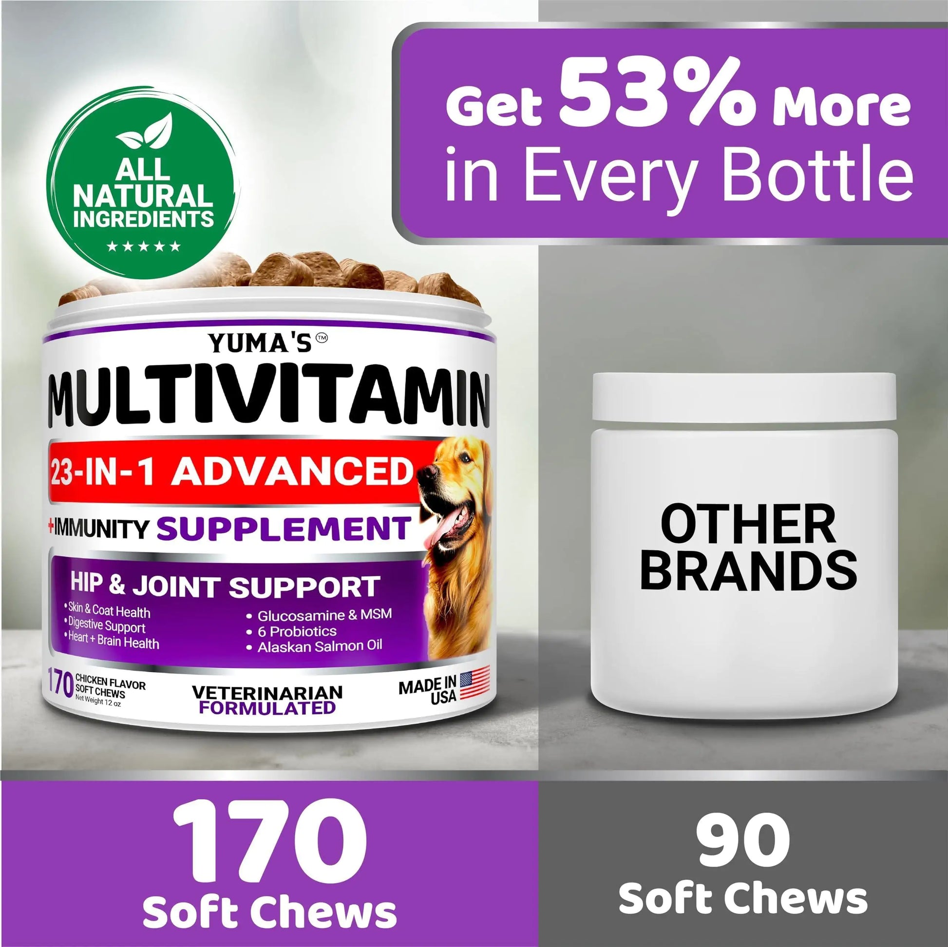 Dog multivitamin — supports hips, joints, gut, skin and coat