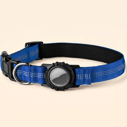 AirTag-Compatible Dog Collar — Dark Blue