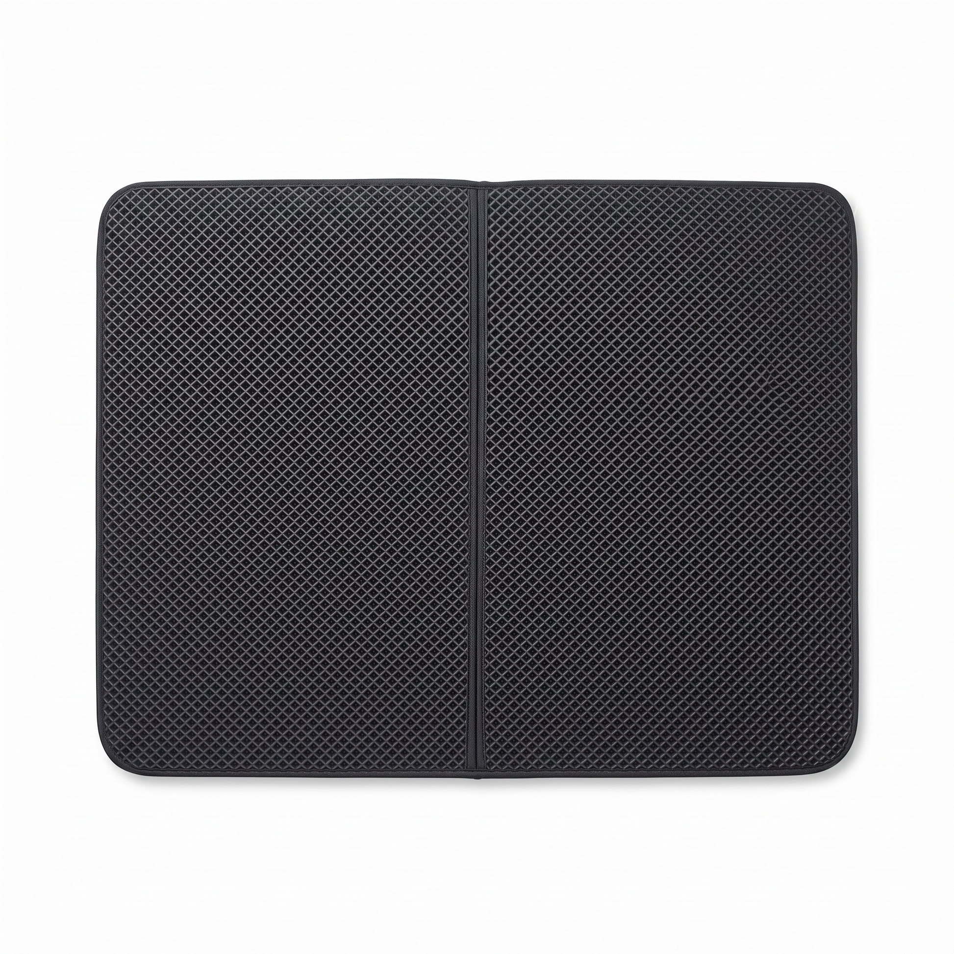 Joobello gray waterproof honeycomb pet feeding mat on a clean white background