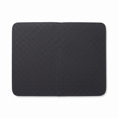 Joobello gray waterproof honeycomb pet feeding mat on a clean white background