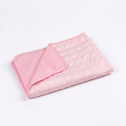 Ice Silk Cooling Mat — Pink
